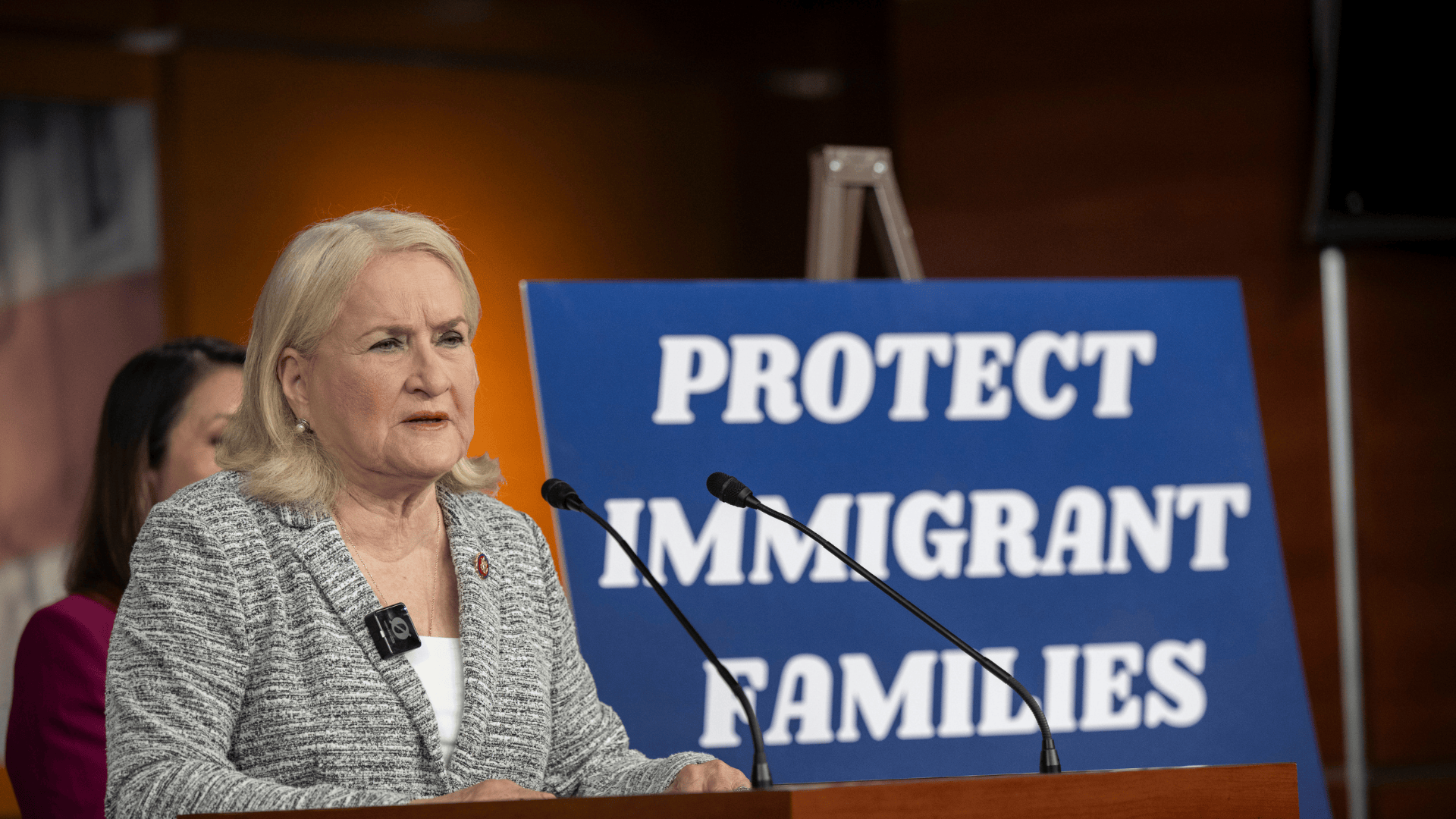 Press conference, Congresswoman Sylvia Garcia